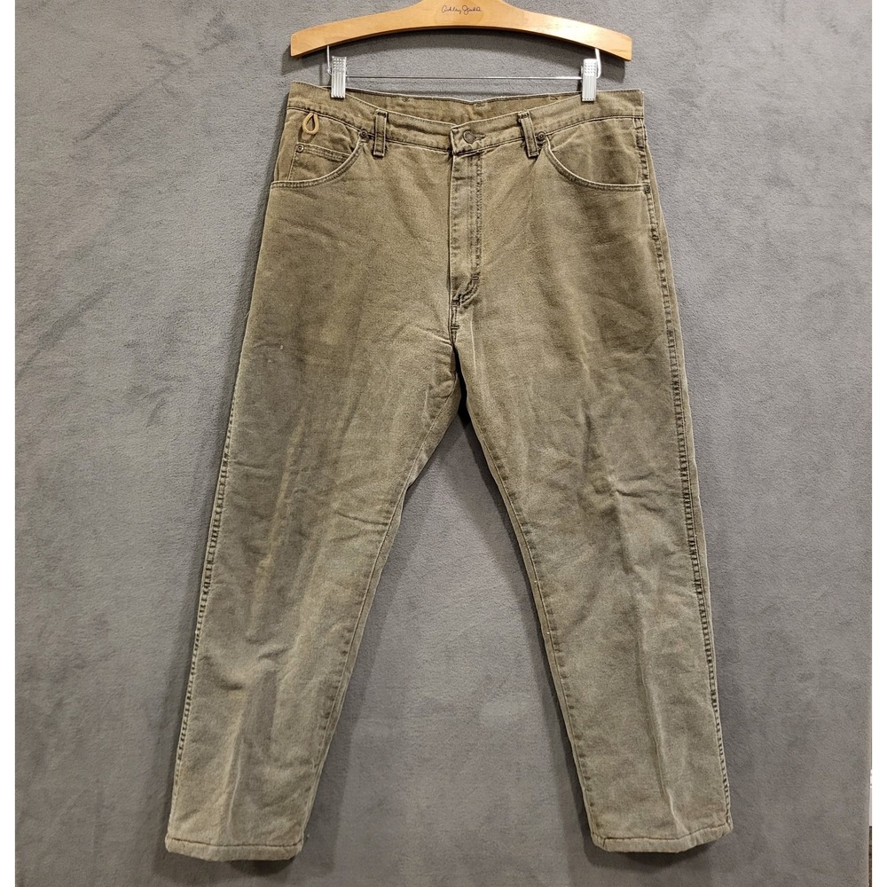Wrangler Thermal Jeans Men`s Size‎ 36x31 Thinsulate Winter Quilted Warm Comfy